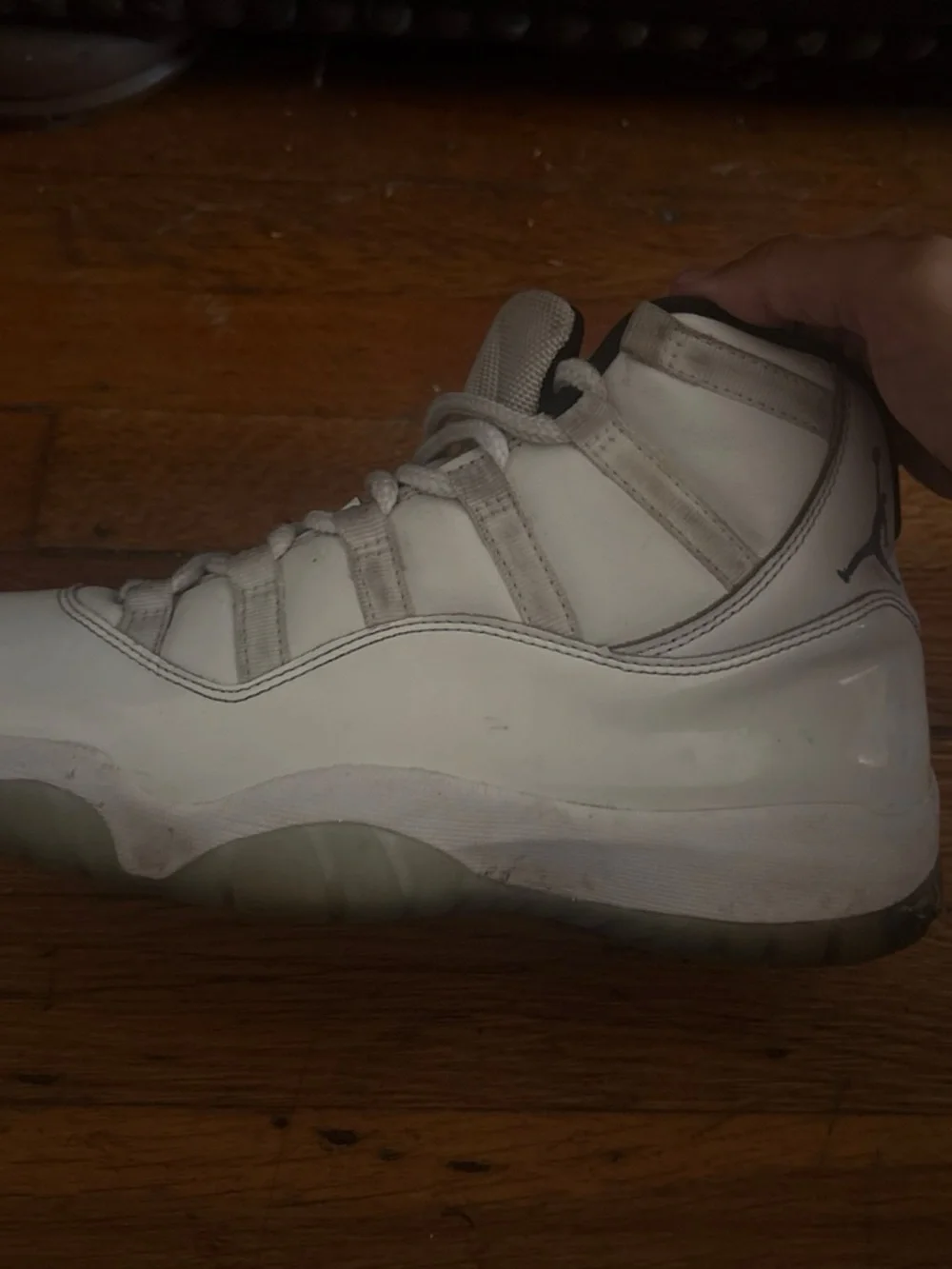 Jordan Men's White and Light Gray Sneakers